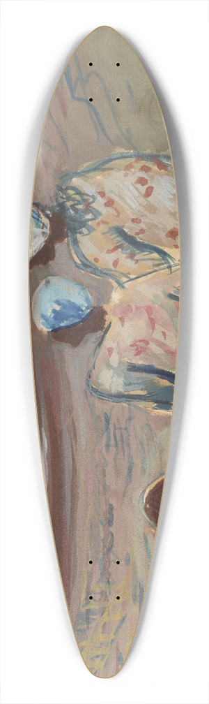 Victor Laredo - On the Beach 39.3 inch art pintail longboard deck
