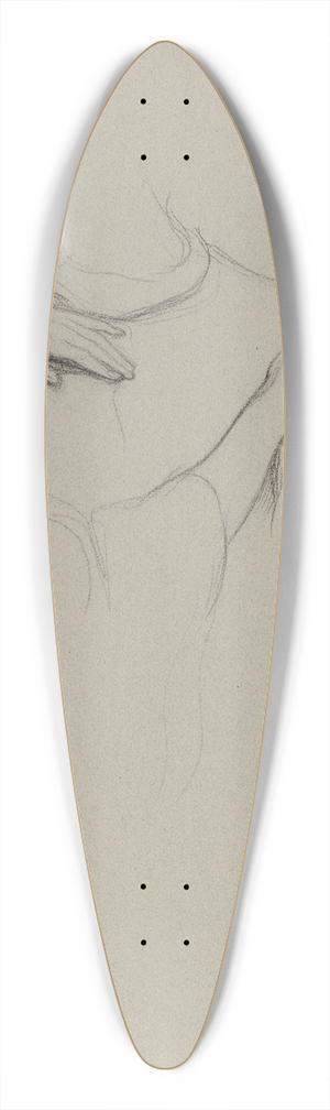 Victor Mller - Die Brust Hartmuts und die daran gelegten Hnde der Frau aus Ritter Hartmut von Kronberg nimmt von seinen Angehrigen Abschied 39.3 inch art pintail longboard deck