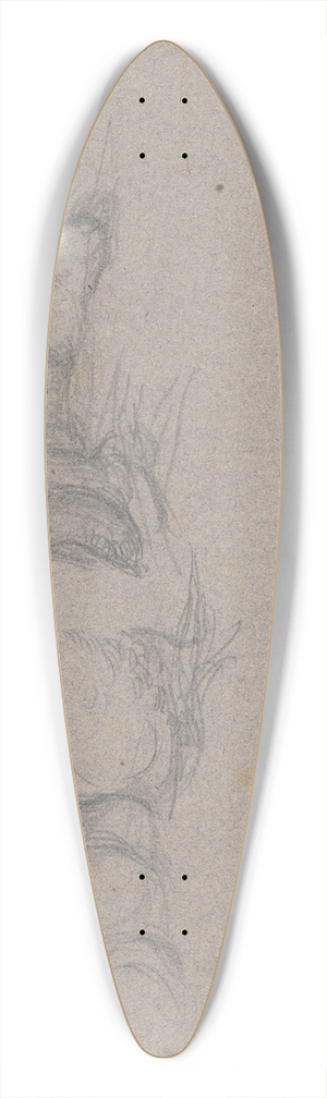 Victor Mller - Drei beieinander liegende Schafe nach rechts 39.3 inch art pintail longboard deck