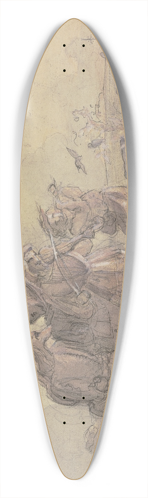 Victor Mller - Eine Gruppe von Musikanten, durch eine Landschaft ziehend 39.3 inch art pintail longboard deck