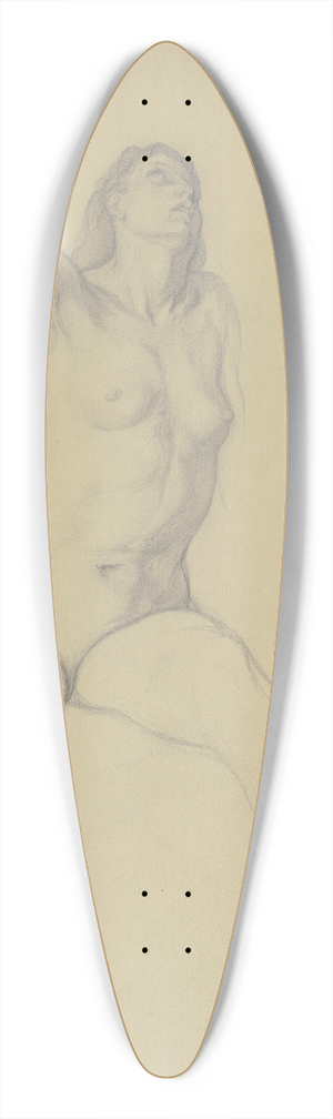 Victor Mller - Kniender weiblicher Akt in Vorderansicht, den Blick erhoben 39.3 inch art pintail longboard deck