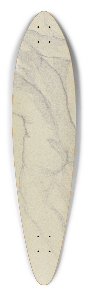 Victor Mller - Liegender Hirte aus der Verkndigung als Aktfigur in Rckansicht 39.3 inch art pintail longboard deck