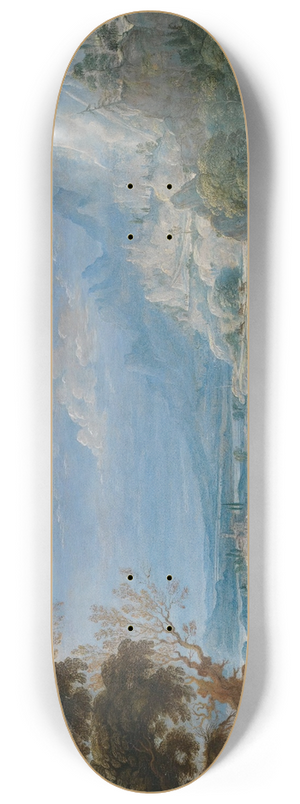 David Teniers The Elder - An Extensive River Landscape With Mercury And Argus 8.25 inch art skate deck