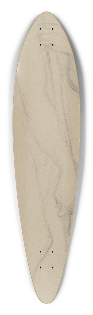 Victor Mller - Stehender Mann nach rechts, eine Stange senkrecht haltend 39.3 inch art pintail longboard deck