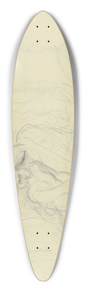 Victor Mller - Titania and Bottom 39.3 inch art pintail longboard deck