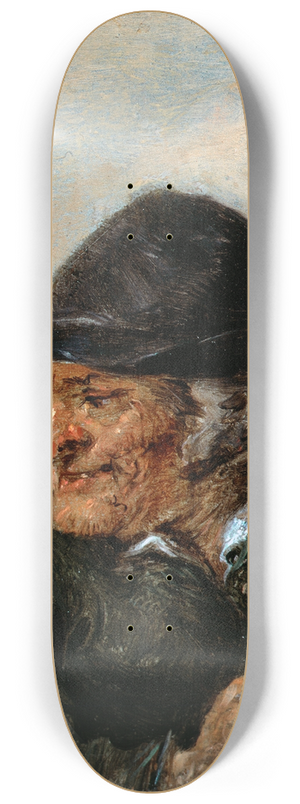David Teniers The Younger - A Peasant 8.25 inch art skate deck