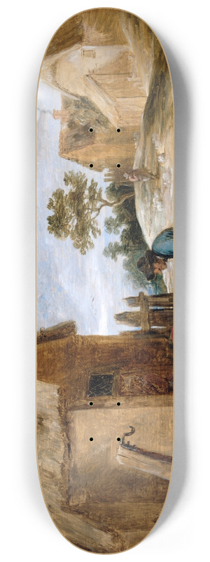 David Teniers The Younger - A Peasant eating Mussels 8.25 inch art skate deck