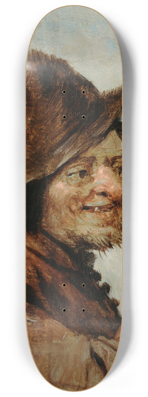David Teniers The Younger - A Peasant holding a Glass 8.25 inch art skate deck