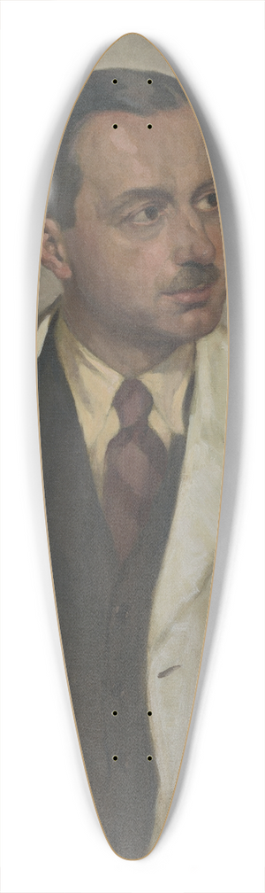 Viktor Kiss - Man In A White Coat 39.3 inch art pintail longboard deck