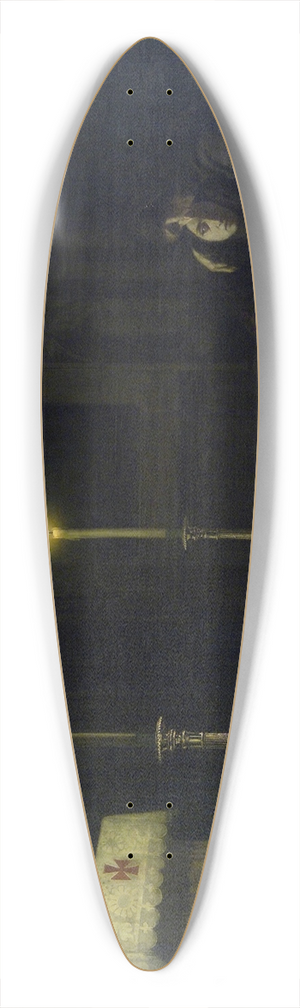 Viktor Madarsz - The Mourning of Lszl Hunyadi 39.3 inch art pintail longboard deck