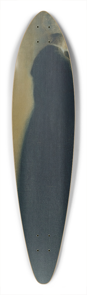 Vilhelm Hammershi - An old woman standing by a window 39.3 inch art pintail longboard deck