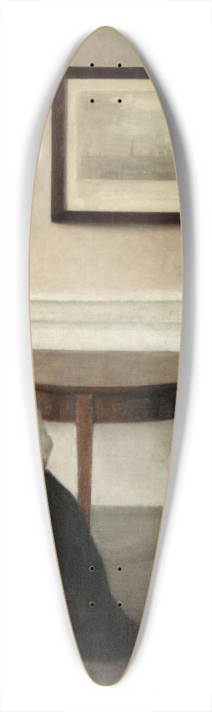 Vilhelm Hammershi - Interior 39.3 inch art pintail longboard deck