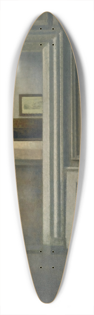 Vilhelm Hammershi - Interior With A Mirror 39.3 inch art pintail longboard deck