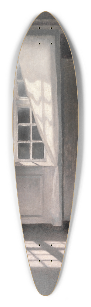 Vilhelm Hammershi - Interir fra Strandgade 30 39.3 inch art pintail longboard deck