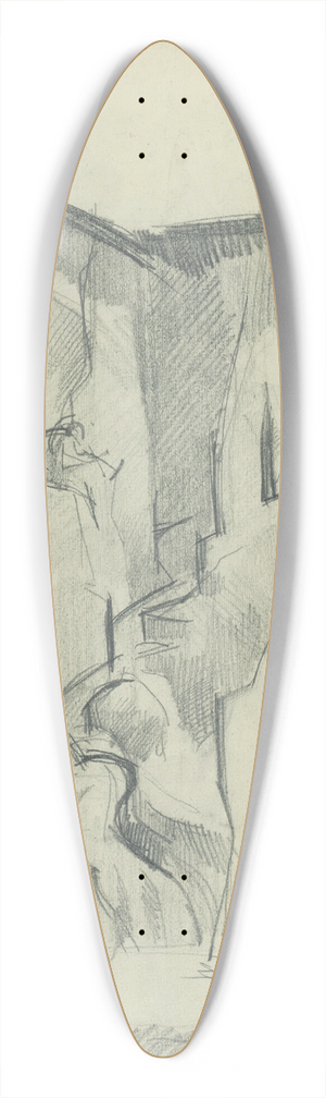 Vilmos Aba-Novk - Banci 39.3 inch art pintail longboard deck