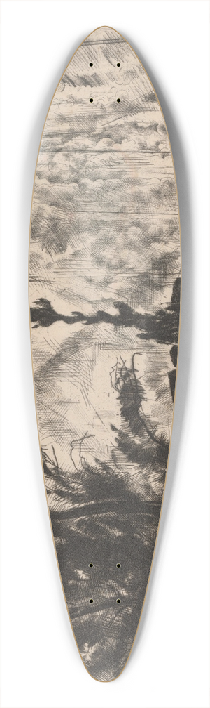 Vilmos Aba-Novk - Kosci v krajine 39.3 inch art pintail longboard deck