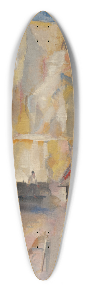 Vilmos Aba-Novk - Quarry 39.3 inch art pintail longboard deck