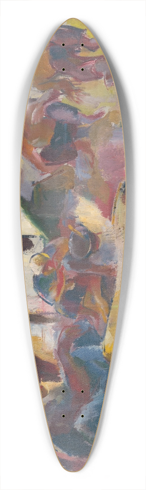 Vilmos Aba-Novk - Resting Gypsies 39.3 inch art pintail longboard deck
