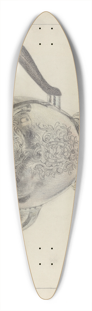 Vincent Carano - Silver Teapot 39.3 inch art pintail longboard deck