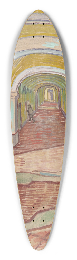 Vincent van Gogh - Corridor in the Asylum 39.3 inch art pintail longboard deck