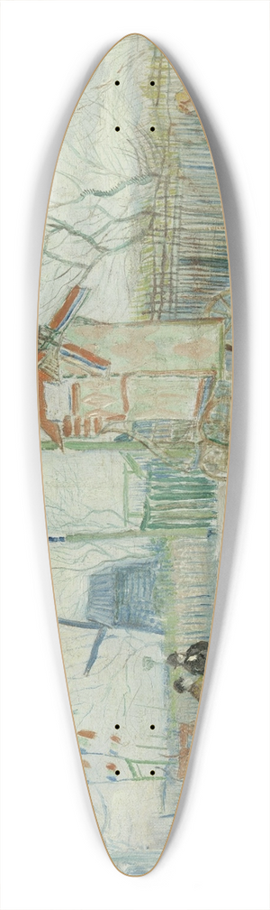 Vincent van Gogh - Impasse des Deux Frres 39.3 inch art pintail longboard deck