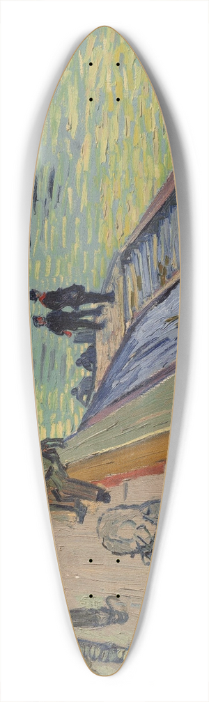 Vincent van Gogh - Le pont de Trinquetaille 39.3 inch art pintail longboard deck