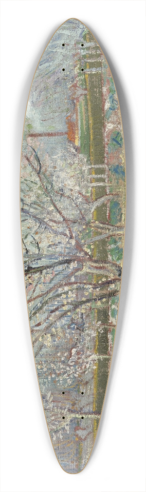 Vincent van Gogh - Orchard in Blossom (Plum Trees) 39.3 inch art pintail longboard deck
