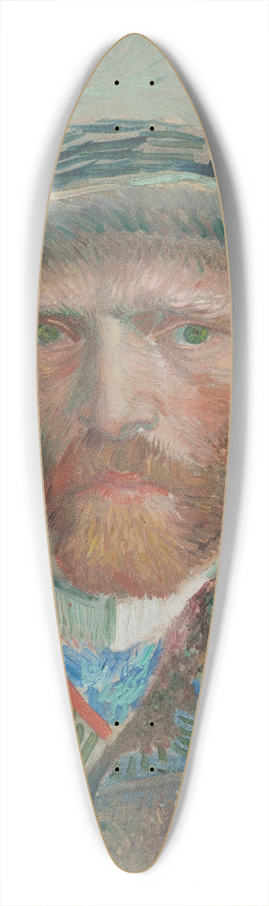 Vincent van Gogh - Self-portrait 39.3 inch art pintail longboard deck