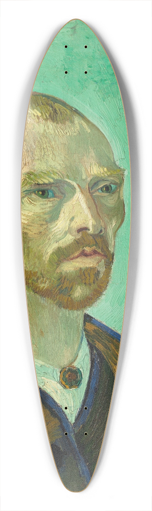 Vincent van Gogh - Self Portrait (dedicated to Paul Gauguin) 39.3 inch art pintail longboard deck