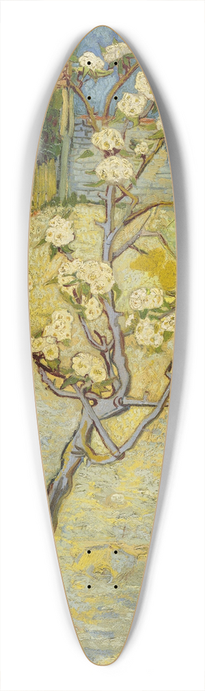 Vincent van Gogh - Small pear tree in blossom 39.3 inch art pintail longboard deck