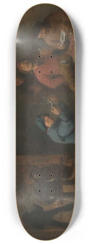David Teniers The Younger - Smokers 8.25 inch art skate deck