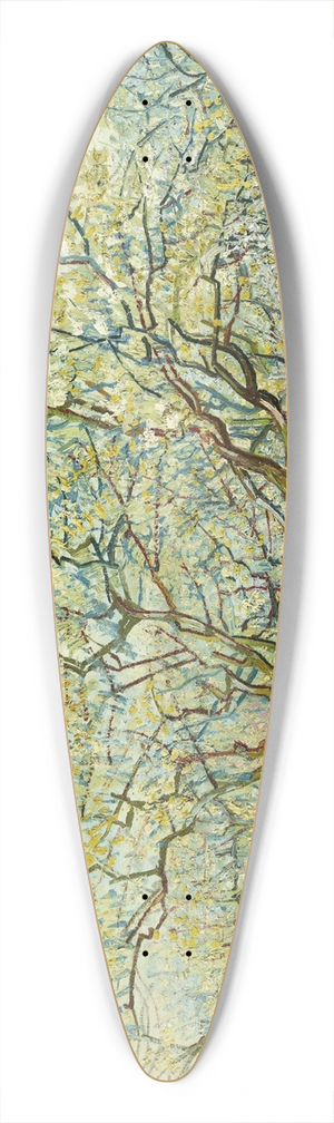 Vincent van Gogh - The white orchard 39.3 inch art pintail longboard deck