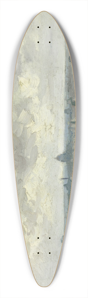 Vincent van Gogh - View of Paris 39.3 inch art pintail longboard deck