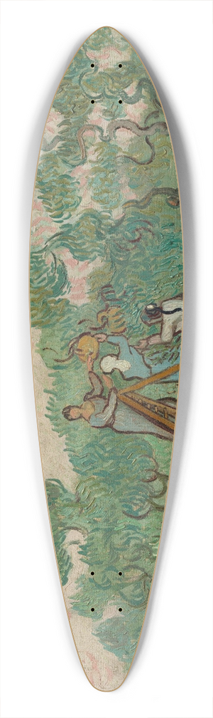 Vincent van Gogh - Women Picking Olives 39.3 inch art pintail longboard deck