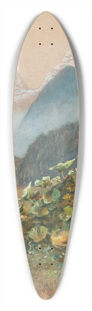 Vincenz Havlicek - Lofer mit den Loferer Steinbergen 39.3 inch art pintail longboard deck