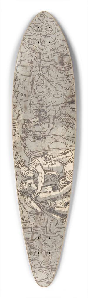 Vincenzo Camuccini - Soldiers Going into Battle 39.3 inch art pintail longboard deck