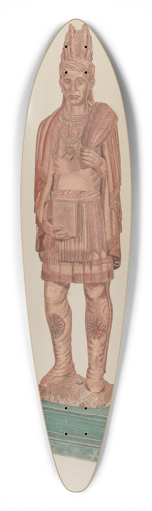 Violet Hartenstein - Cigar Store Indian 39.3 inch art pintail longboard deck
