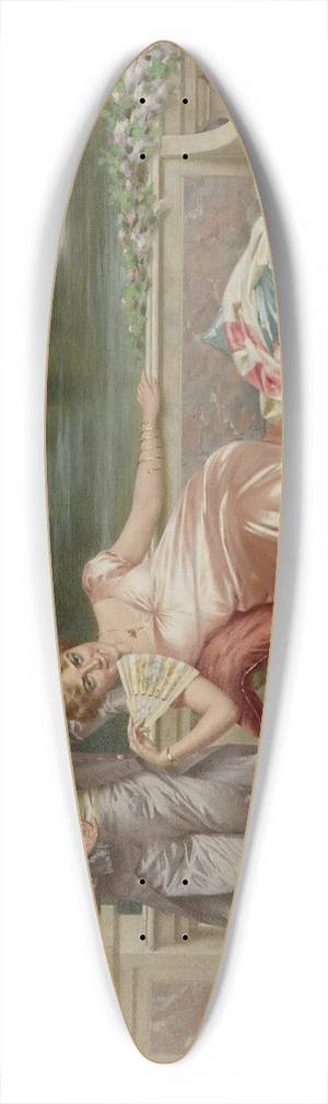 Vittorio Reggianini - The flirtation 39.3 inch art pintail longboard deck