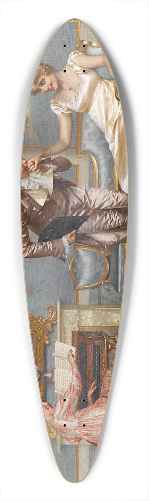 Vittorio Reggianini - The suitor 39.3 inch art pintail longboard deck
