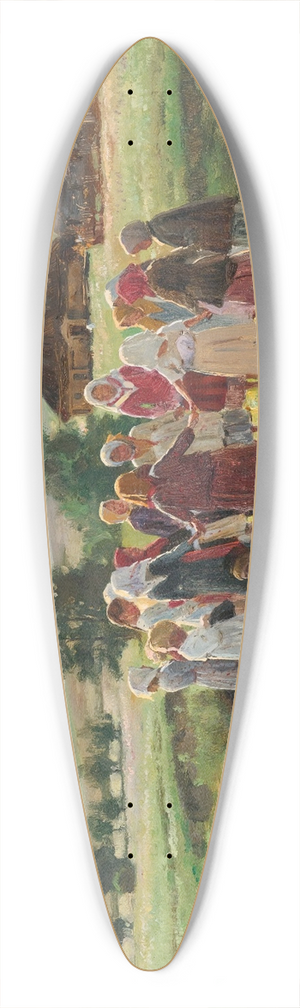 Vladimir Egorovich Makovsky - Children At Play 39.3 inch art pintail longboard deck