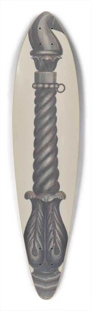 V.L. Vance - Cast Iron Hitching Post 39.3 inch art pintail longboard deck