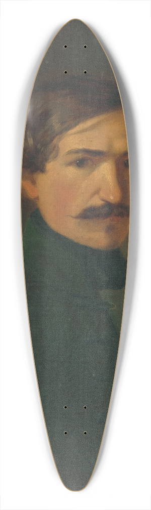 Vojtech Klimkovi - self-portrait 39.3 inch art pintail longboard deck