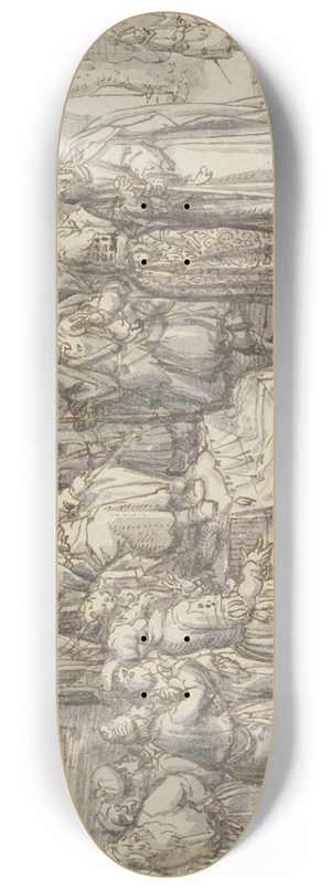 David Vinckboons - Moses and Aaron before Pharaoh 8.25 inch art skate deck