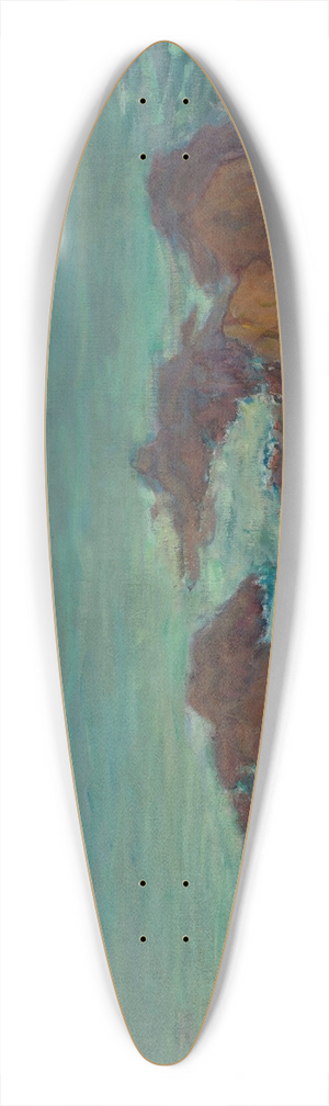 Wadysaw lewiski - Sea in Brittany 39.3 inch art pintail longboard deck