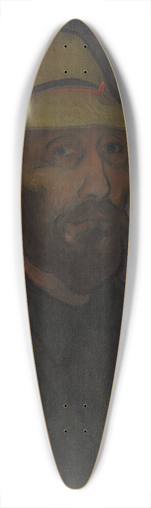 Wadysaw lewiski - Self-portrait in a straw hat 39.3 inch art pintail longboard deck