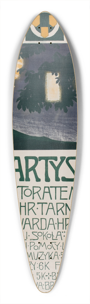 Wadysaw Skoczylas - IV Bal Artystyczny 39.3 inch art pintail longboard deck