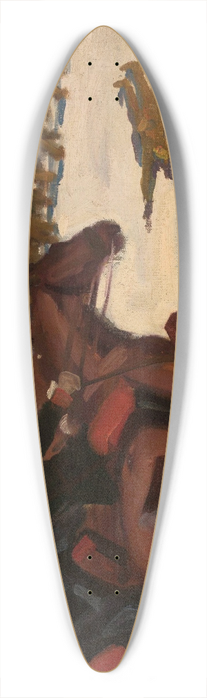 Wadysaw Skoczylas - Street demonstration in 1905 39.3 inch art pintail longboard deck