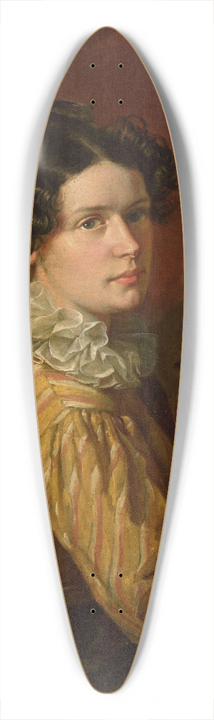 Walenty Wakowicz - Portrait of Karolina Towiaska 39.3 inch art pintail longboard deck