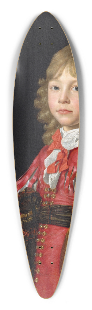 Wallerant Vaillant - Portrait of a Boy with a Falcon 39.3 inch art pintail longboard deck