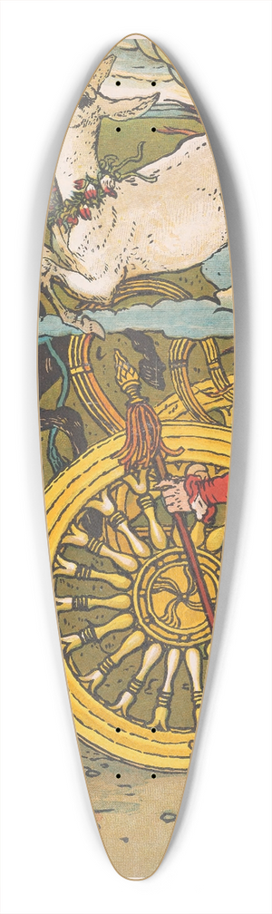 Walter Crane - Beauty and the beast Pl. 14 39.3 inch art pintail longboard deck Walter Crane - Beauty and the beast Pl. 14 39.3 inch art pintail longboard deck